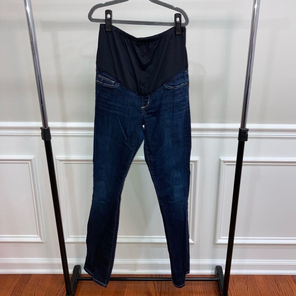 Citizens of Humanity size 28 Maternity Denim Jeans with Black Waistband EUC